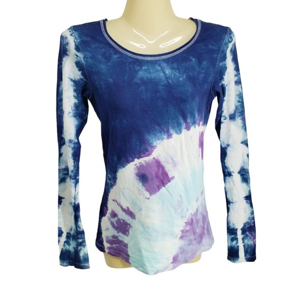 ALO Yoga Tops - Alo Tie Dye Tshirt Women's Size XS Blue, Purple, White